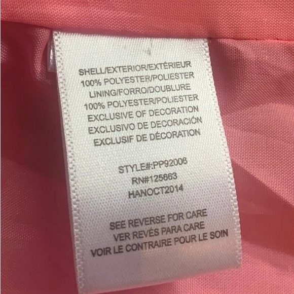 Girl’s Pink Platinum Raincoat 14-16 - Picture 2 of 11